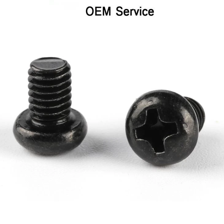 Black Round Head Phillips Screw